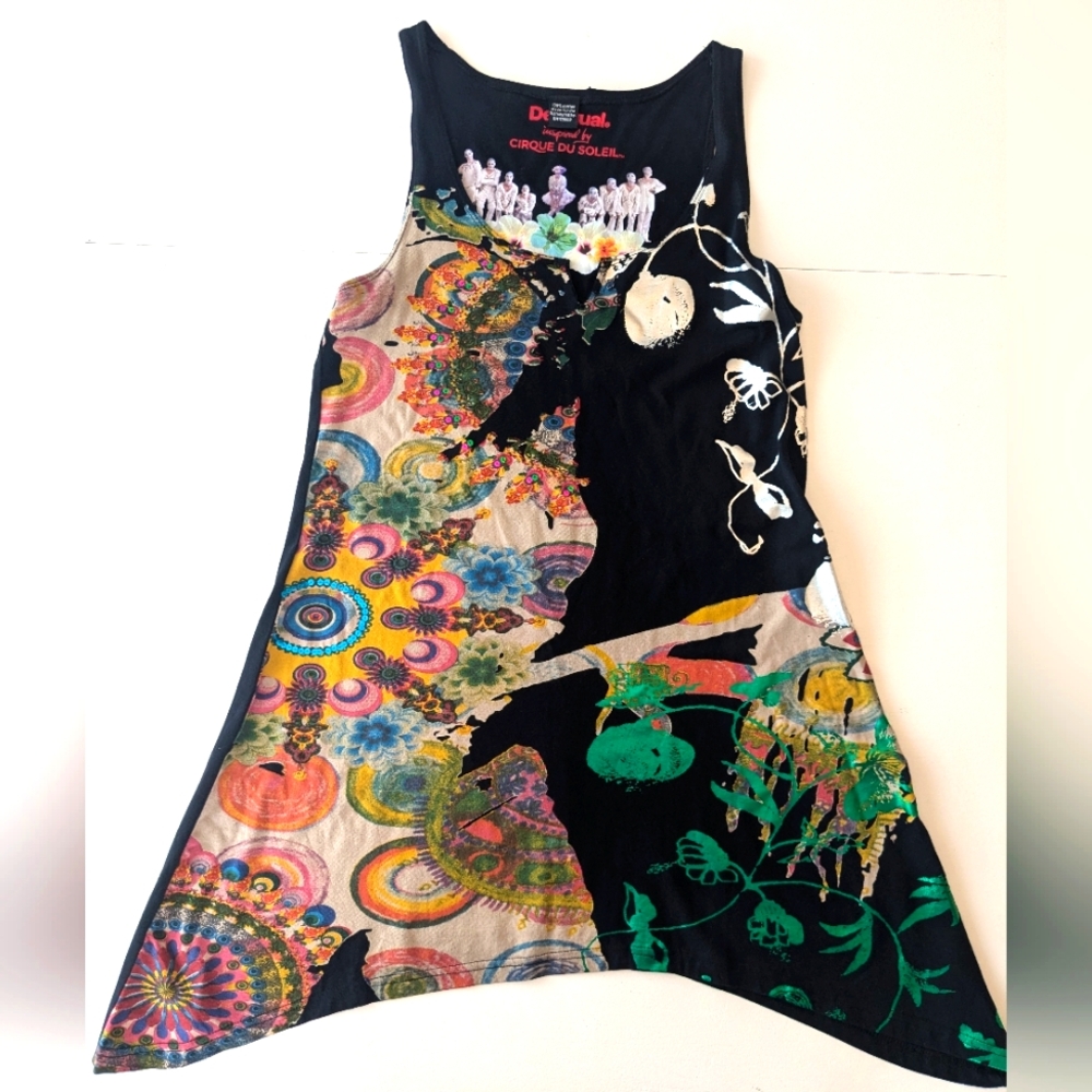 Desigual Multicolor Artistic Tunic Top